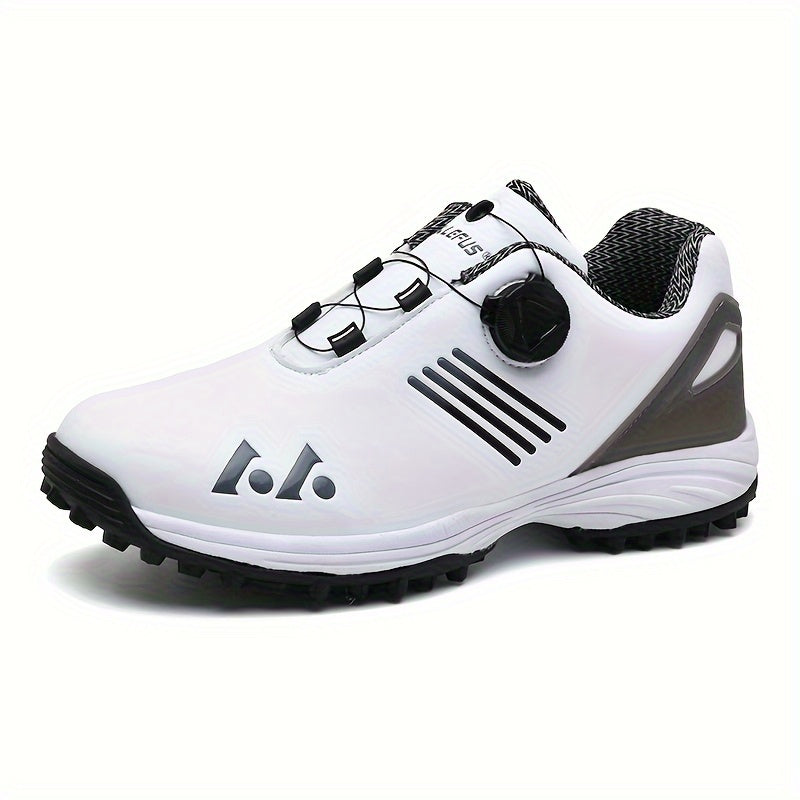 Men's Golf Shoes: High Quality, Non-Slip Sports Sneakers with Swivel Button for Maximum Comfort!