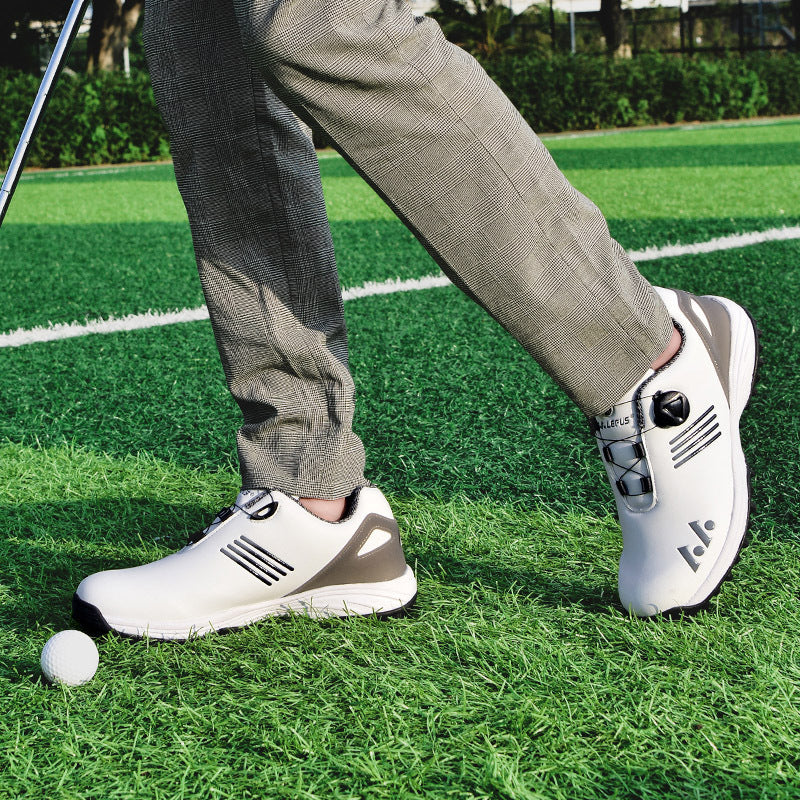 Men's Golf Shoes: High Quality, Non-Slip Sports Sneakers with Swivel Button for Maximum Comfort!