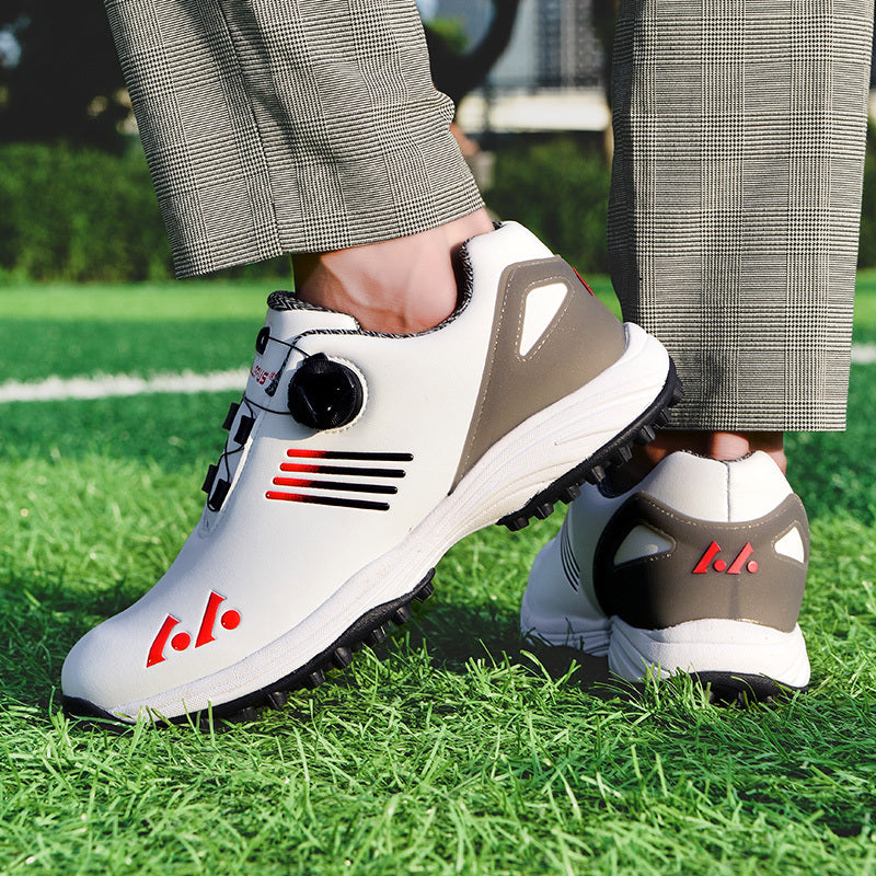 Men's Golf Shoes: High Quality, Non-Slip Sports Sneakers with Swivel Button for Maximum Comfort!