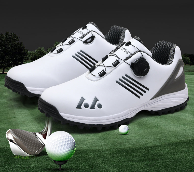 Men's Golf Shoes: High Quality, Non-Slip Sports Sneakers with Swivel Button for Maximum Comfort!