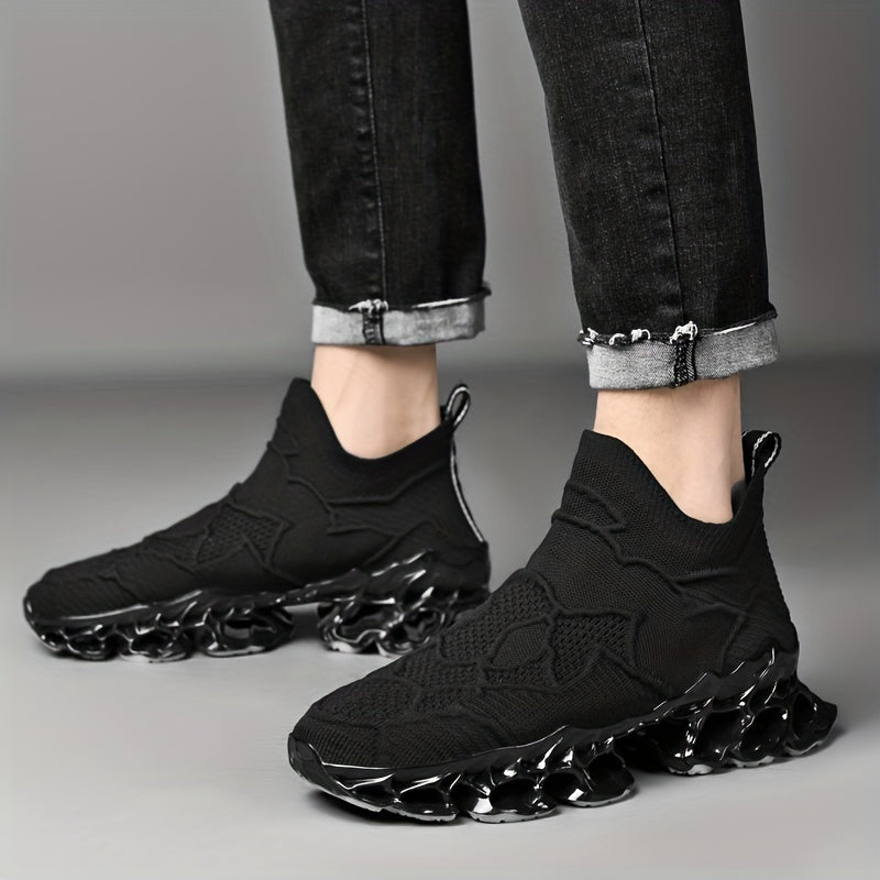 Men'S Breathable Shock Absorbing Shoes Running Race Blade Sneakers with Assorted Colors