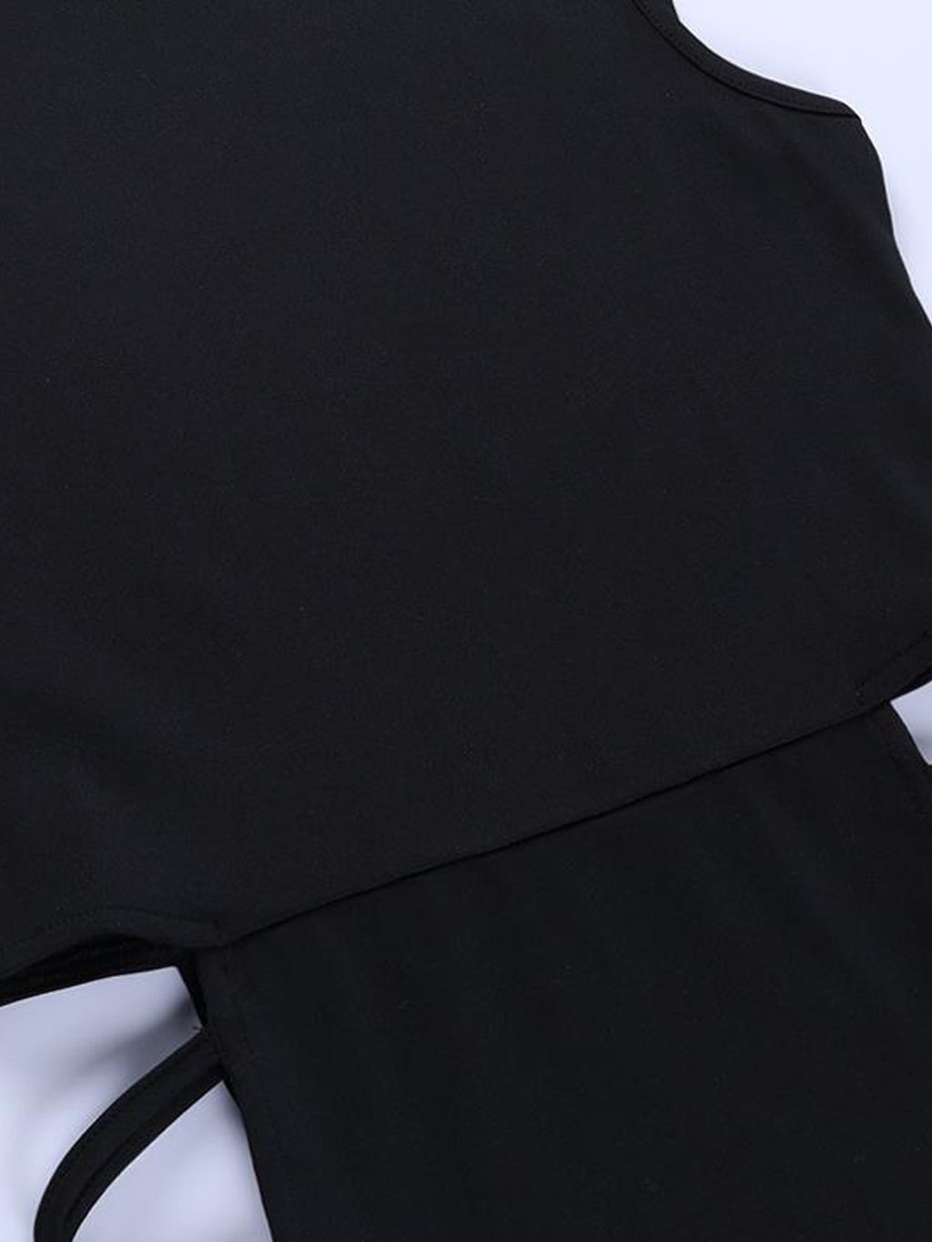 22 New Sexy Vest-Strap Long Dress with High Slit and Side Hollow | High Neck, Bodycon Fit, Solid Color for Spring/Fall