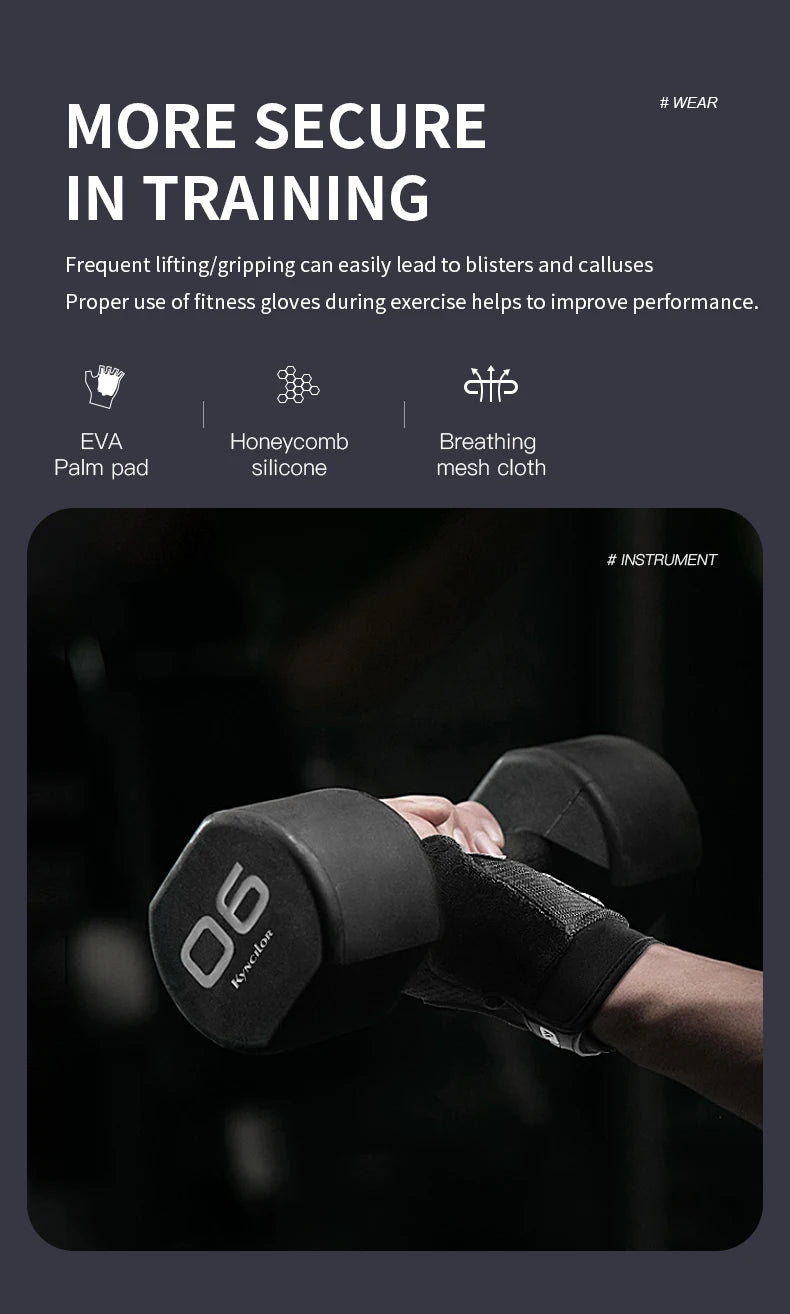 Gym Gloves Heavyweight Sports Exercise Weight Lifting Gloves Body Building Training Sport Fitness Gloves For Fiting Cycling