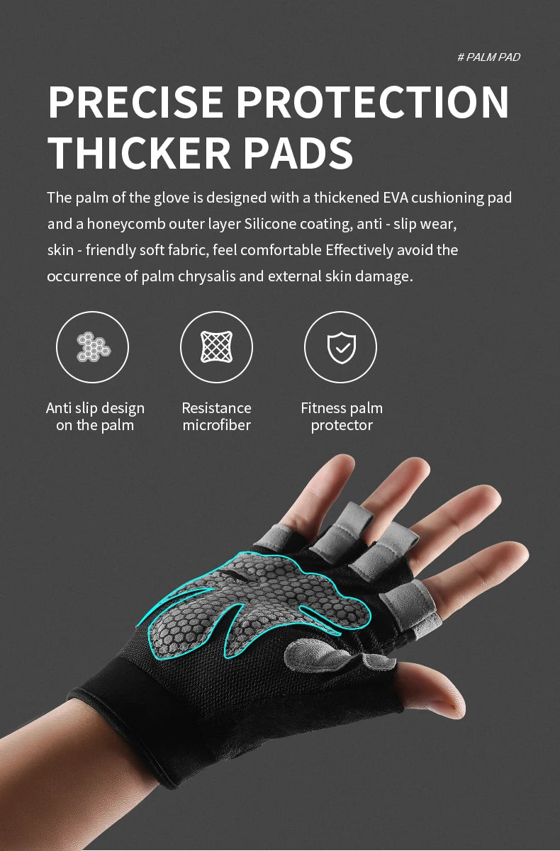 Gym Gloves Heavyweight Sports Exercise Weight Lifting Gloves Body Building Training Sport Fitness Gloves For Fiting Cycling