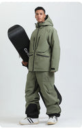 2025 GSOU SNOW Men's Skiing Outfit Winter Outdoor Sports Double Board Warm Breathable Waterproof Windproof Snowboard Set