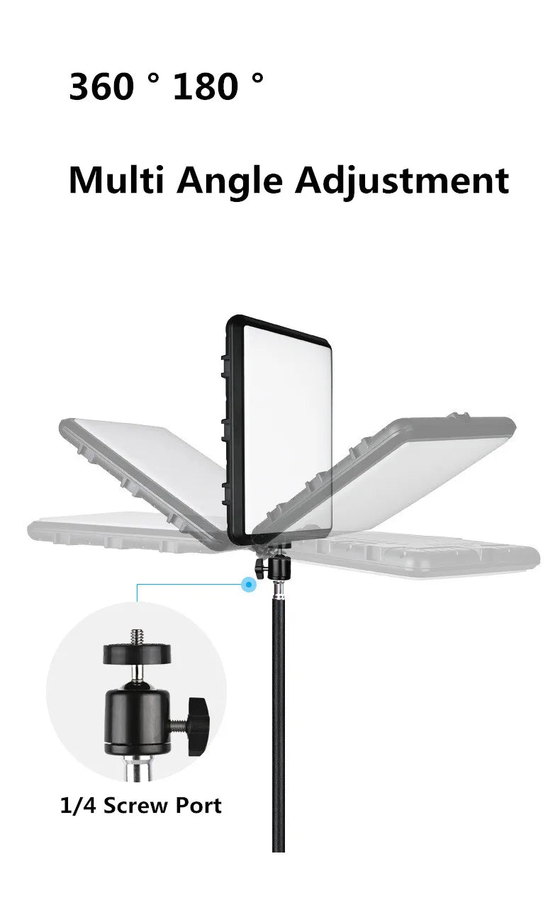8/12 Inch LED Photography Video Panel Light Photo Studio Lighting Kit For Shoot Live Streaming Youbube With Tripod Stand