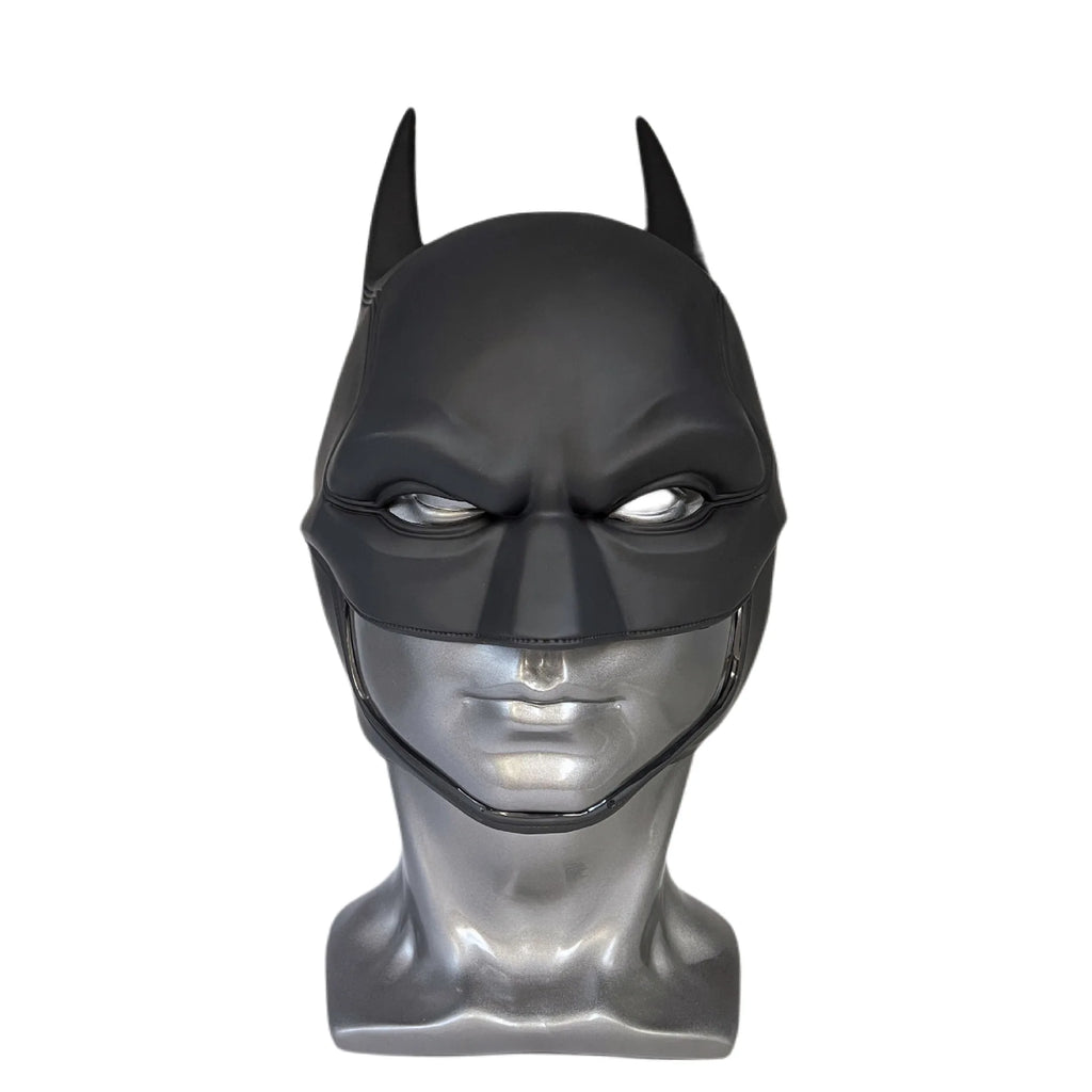 Cafele 2022 Adult Men Bat Superhero Cosplay Bruce Wayne Costume Halloween Masquerade Mask Black Latex Accessories
