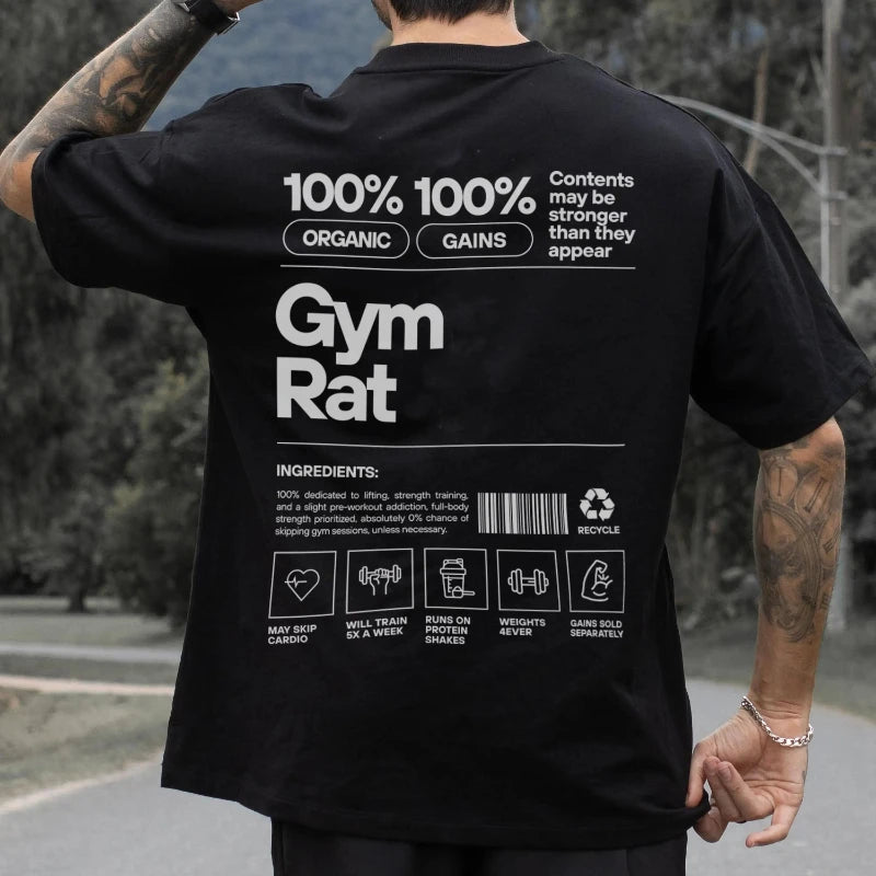 Gym 2025 T-shirt, Men's and Women's Gym Training T-shirt, Dumbbell T-shirt, Cool Gym T-shirt, Cotton Comfortable Fashion Top