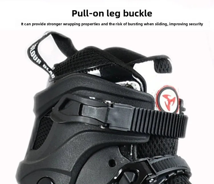 2025 New Speed skating shoes, large four-wheel adult ice skates, adult straight line for both men and women