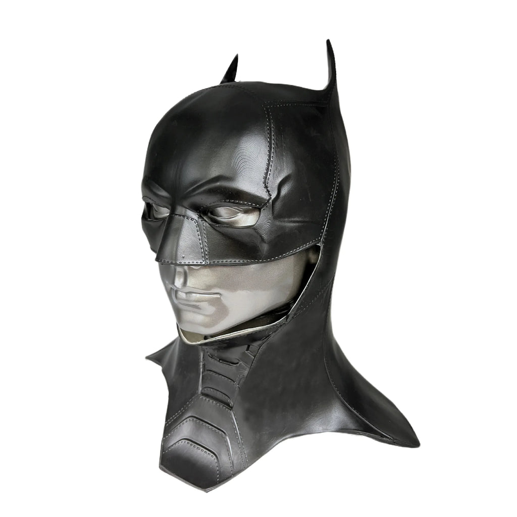 Cafele 2022 Adult Men Bat Superhero Cosplay Bruce Wayne Costume Halloween Masquerade Mask Black Latex Accessories