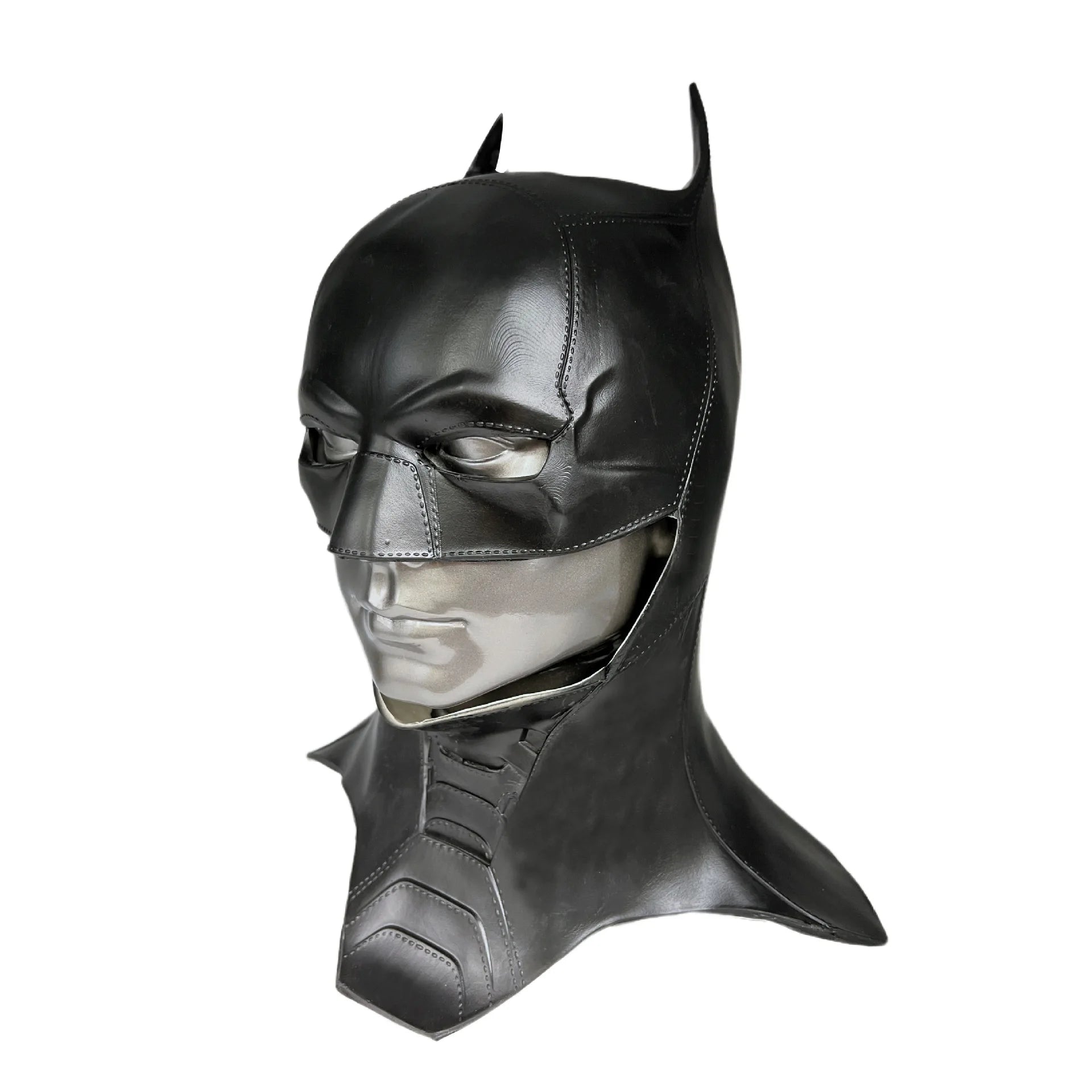Cafele 2022 Adult Men Bat Superhero Cosplay Bruce Wayne Costume Halloween Masquerade Mask Black Latex Accessories