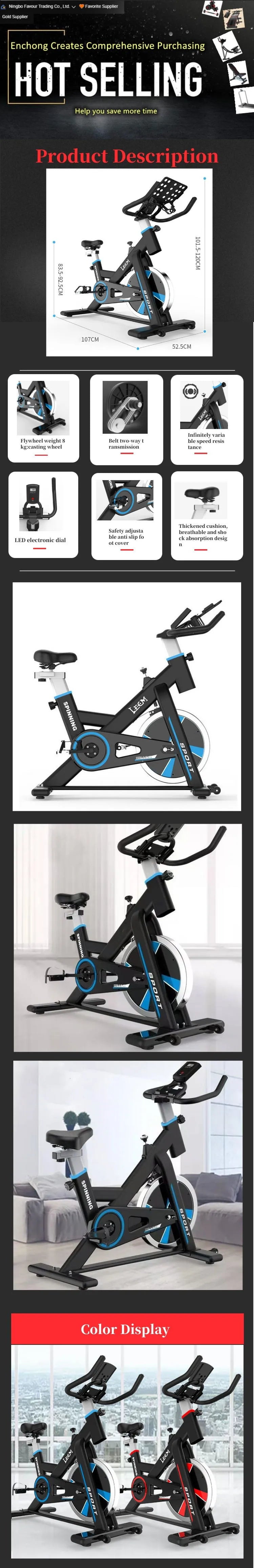 Gym Household Bodybuilding Sports Equipment Exercise Indoor Cardio Fitness Cycling Spinning Bike