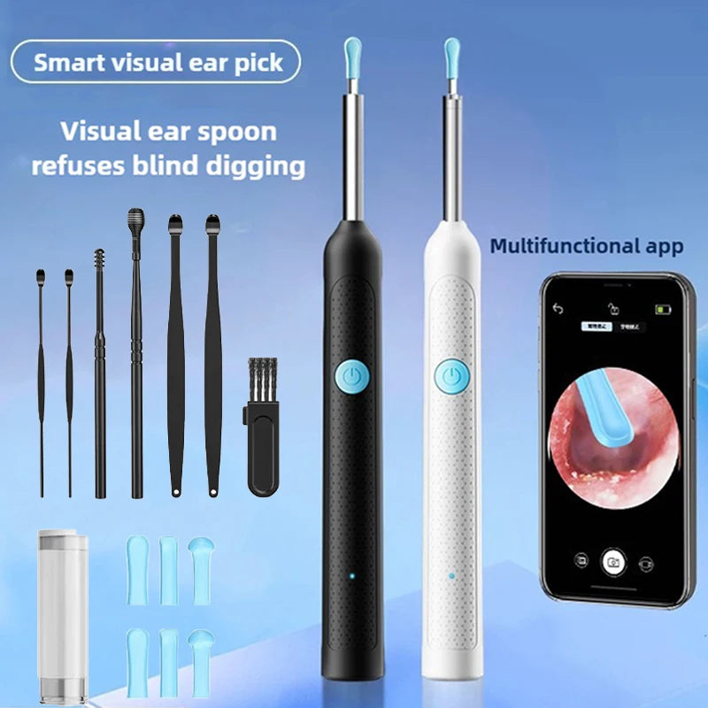 Wireless WiFi Ear Pick Otoscope Camera Borescope Luminous Ear Wax Cleaning Teeth Oral Inspection Health Care Ear Cleaner