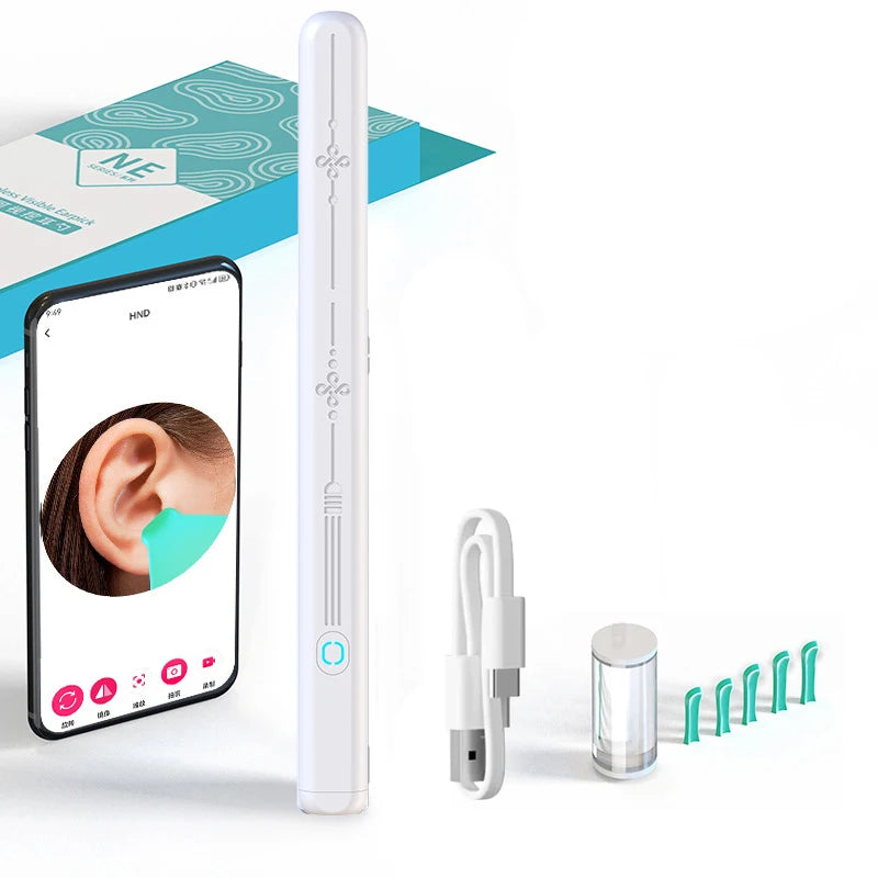Wireless WiFi Ear Pick Otoscope Camera Borescope Luminous Ear Wax Cleaning Teeth Oral Inspection Health Care Ear Cleaner