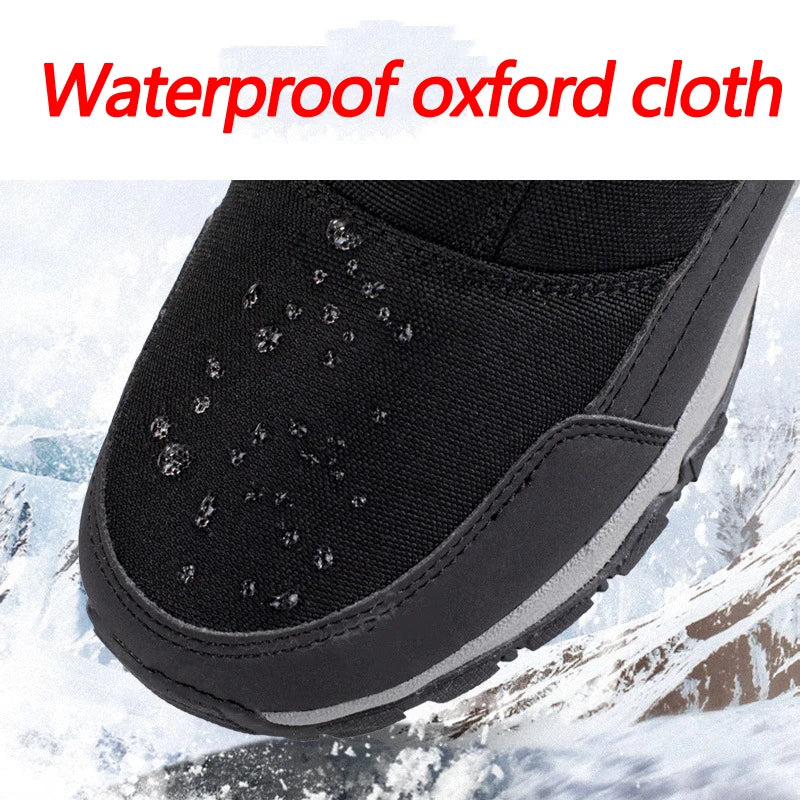 Men Boots 2026 Winter Shoes For Men Warm Snow Boots Mid-calf Men Warm Shoes Thick Plush Winter Boots For Men Women Cotton Shoes
