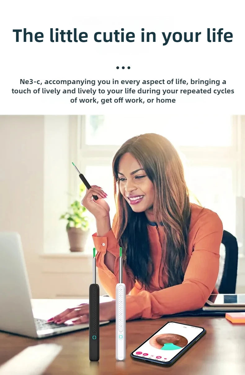 Wireless WiFi Ear Pick Otoscope Camera Borescope Luminous Ear Wax Cleaning Teeth Oral Inspection Health Care Ear Cleaner