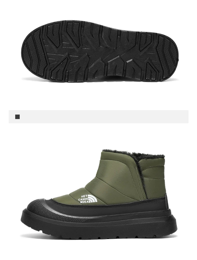 Winter Shoes Men 2026  Fur Warm Comfortable Snow Boots Outdoor Waterproof Down Boots High Top Ankle Boots Platform Shoes Size 44