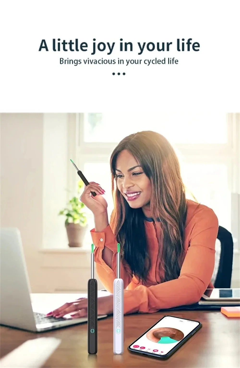 Visual Ear Wax Cleaner with Camera Ear Sticks Otoscope USB C Charging Endoscope Safe Ear Wax Removal Tools Mini Camera Earpick