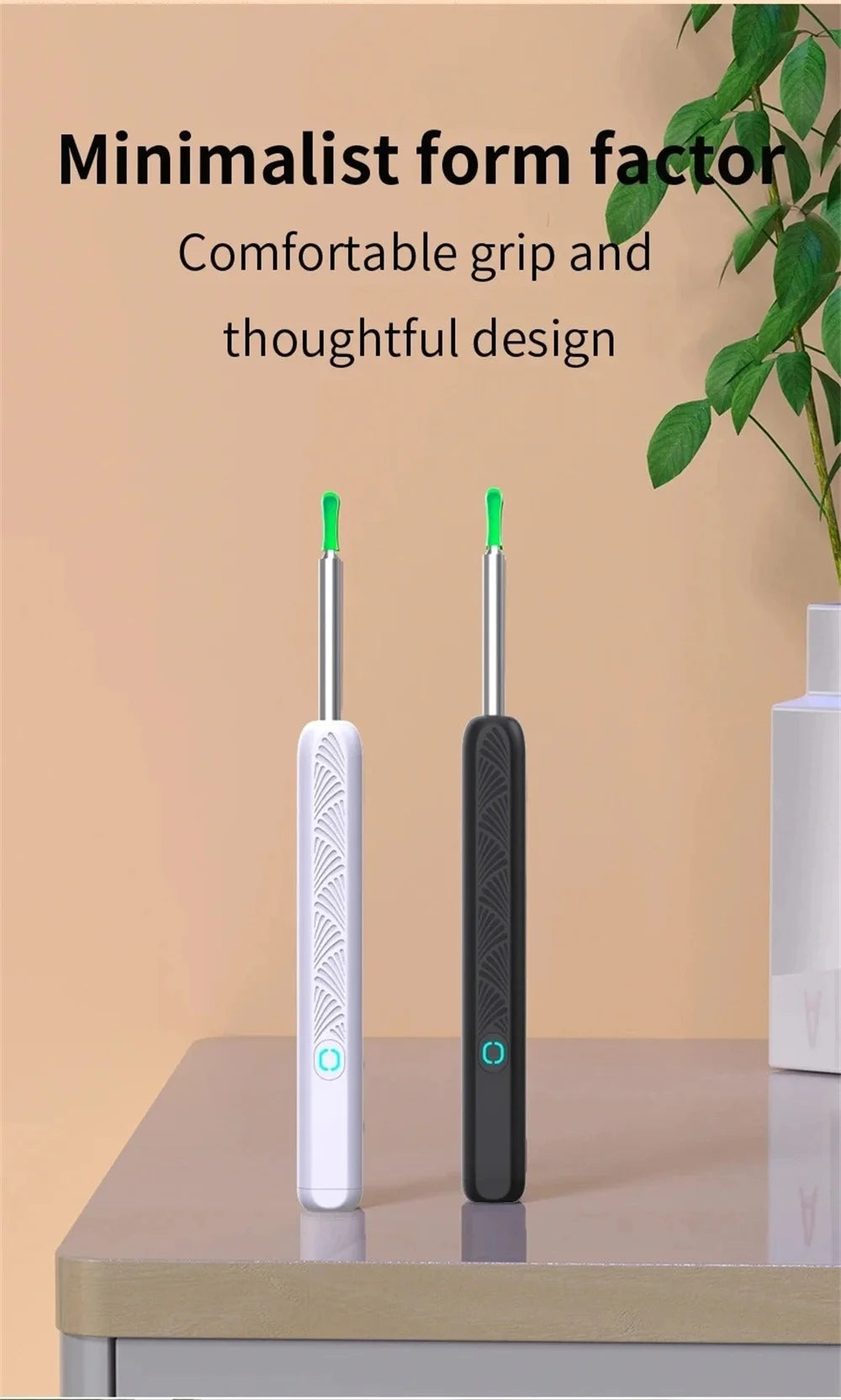 Visual Ear Wax Cleaner with Camera Ear Sticks Otoscope USB C Charging Endoscope Safe Ear Wax Removal Tools Mini Camera Earpick