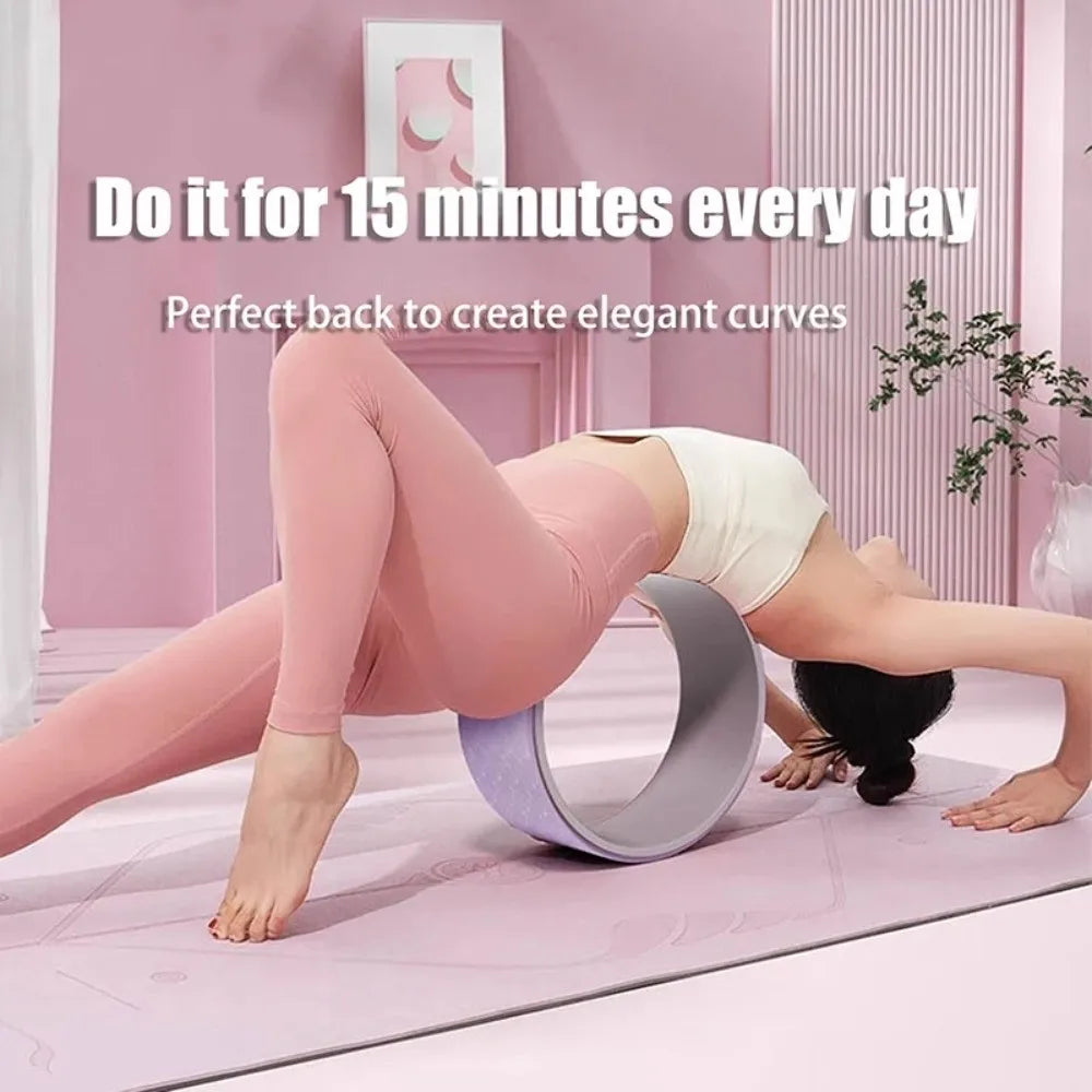 Muscle Massage Yoga Wheel Multi-Functional Back Training Back Training Roller Training Tool Waist Training Pilates Ring Home Gym