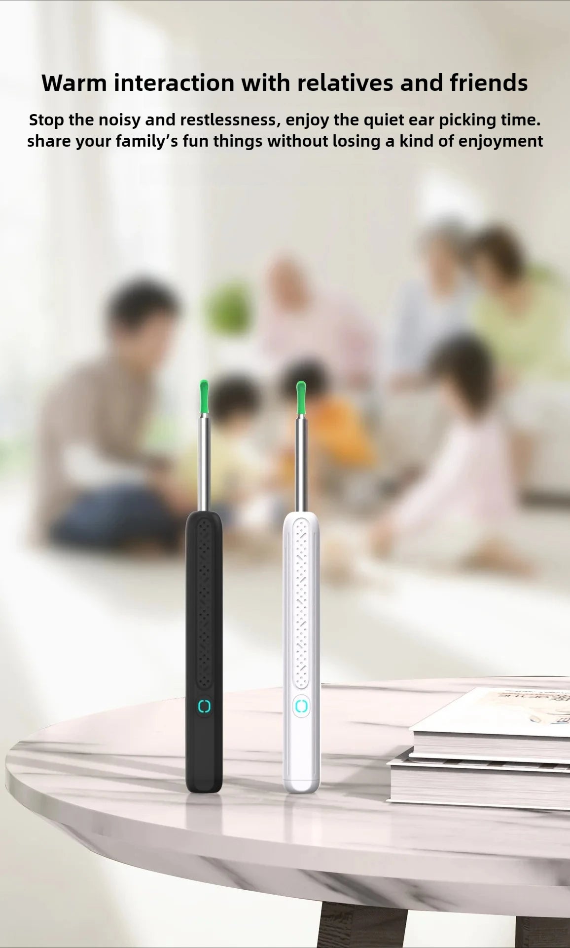 Wireless WiFi Ear Pick Otoscope Camera Borescope Luminous Ear Wax Cleaning Teeth Oral Inspection Health Care Ear Cleaner