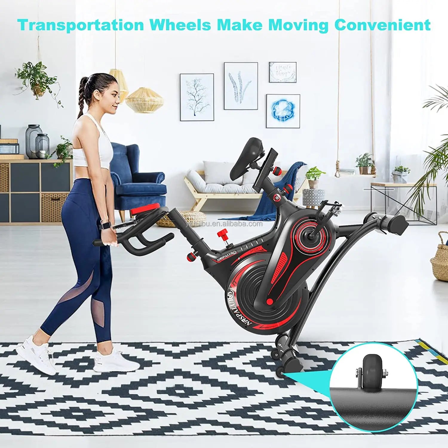 Hometrainer Gym Flywheel Magnetic Spin Exercise Bicycle Fitness Equipment Spinning Bike for Adults