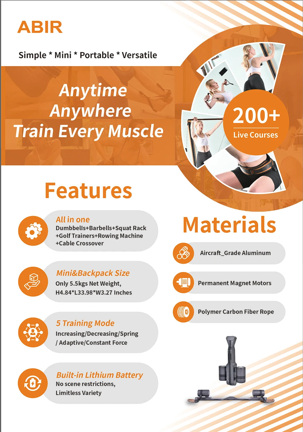 Home Gym Fitness Equipment Stylish Sport Machine For Home Exercise