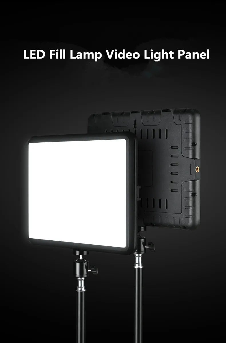 8/12 Inch LED Photography Video Panel Light Photo Studio Lighting Kit For Shoot Live Streaming Youbube With Tripod Stand