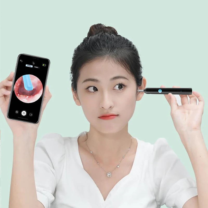 Wireless WiFi Ear Pick Otoscope Camera Borescope Luminous Ear Wax Cleaning Teeth Oral Inspection Health Care Ear Cleaner