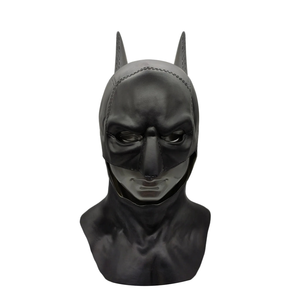 Cafele 2022 Adult Men Bat Superhero Cosplay Bruce Wayne Costume Halloween Masquerade Mask Black Latex Accessories