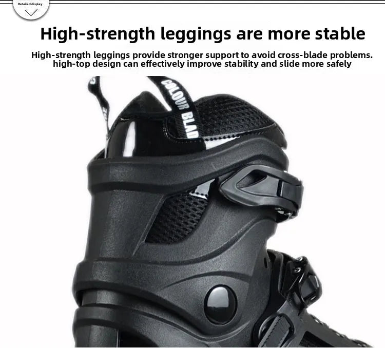 2025 New Speed skating shoes, large four-wheel adult ice skates, adult straight line for both men and women