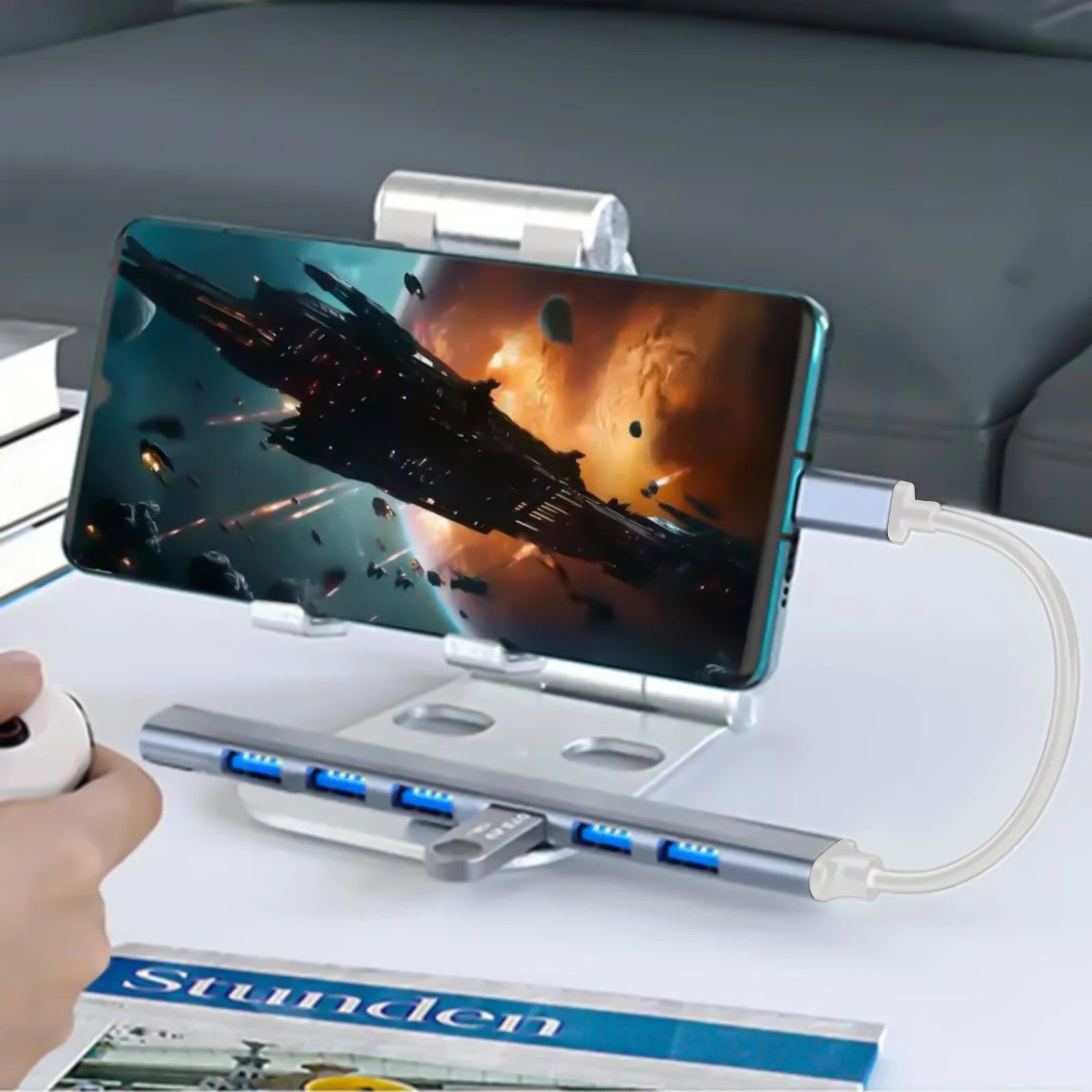 7 Ports USB HUB USB C USB 3.0 HUB 7-in-1 Type C Multi-port USB Splitter OTG Adapter USB Adapter for Macbook Pro Air PC Laptop