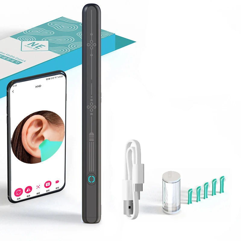 Wireless WiFi Ear Pick Otoscope Camera Borescope Luminous Ear Wax Cleaning Teeth Oral Inspection Health Care Ear Cleaner