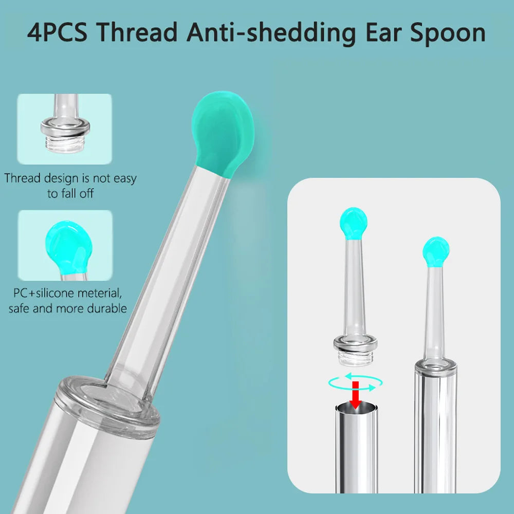 Smart Visual Ear Sticks Otoscope 1296P Ear Cleaner High Precision Ear Wax Removal Tool Mini Camera Health Care Ear Cleaner