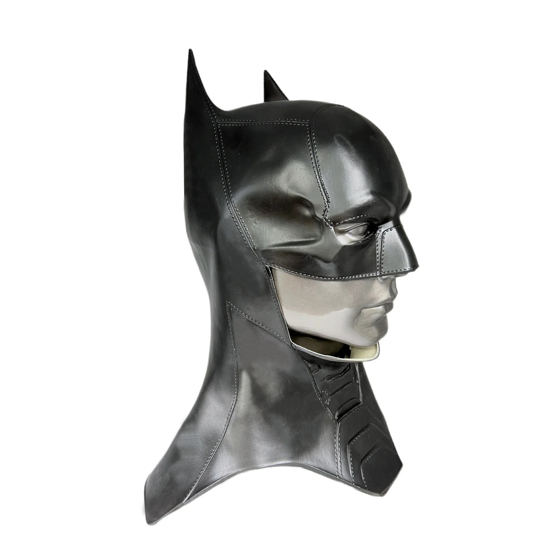 Cafele 2022 Adult Men Bat Superhero Cosplay Bruce Wayne Costume Halloween Masquerade Mask Black Latex Accessories