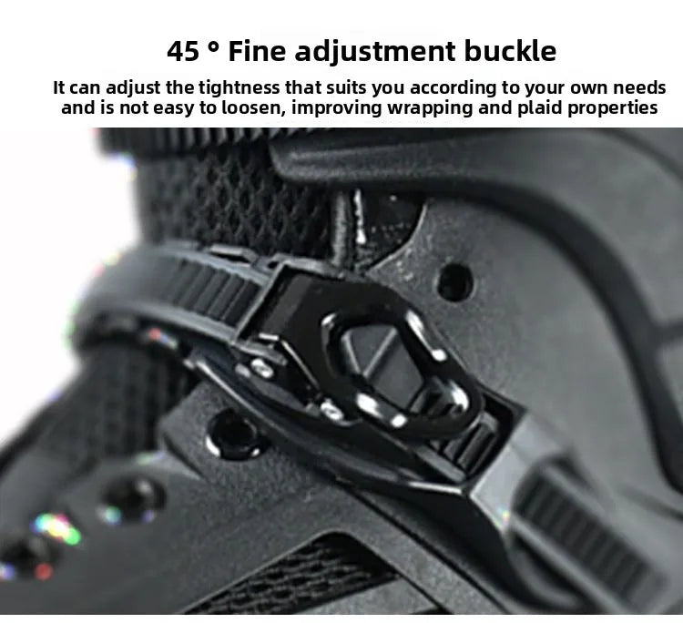 2025 New Speed skating shoes, large four-wheel adult ice skates, adult straight line for both men and women