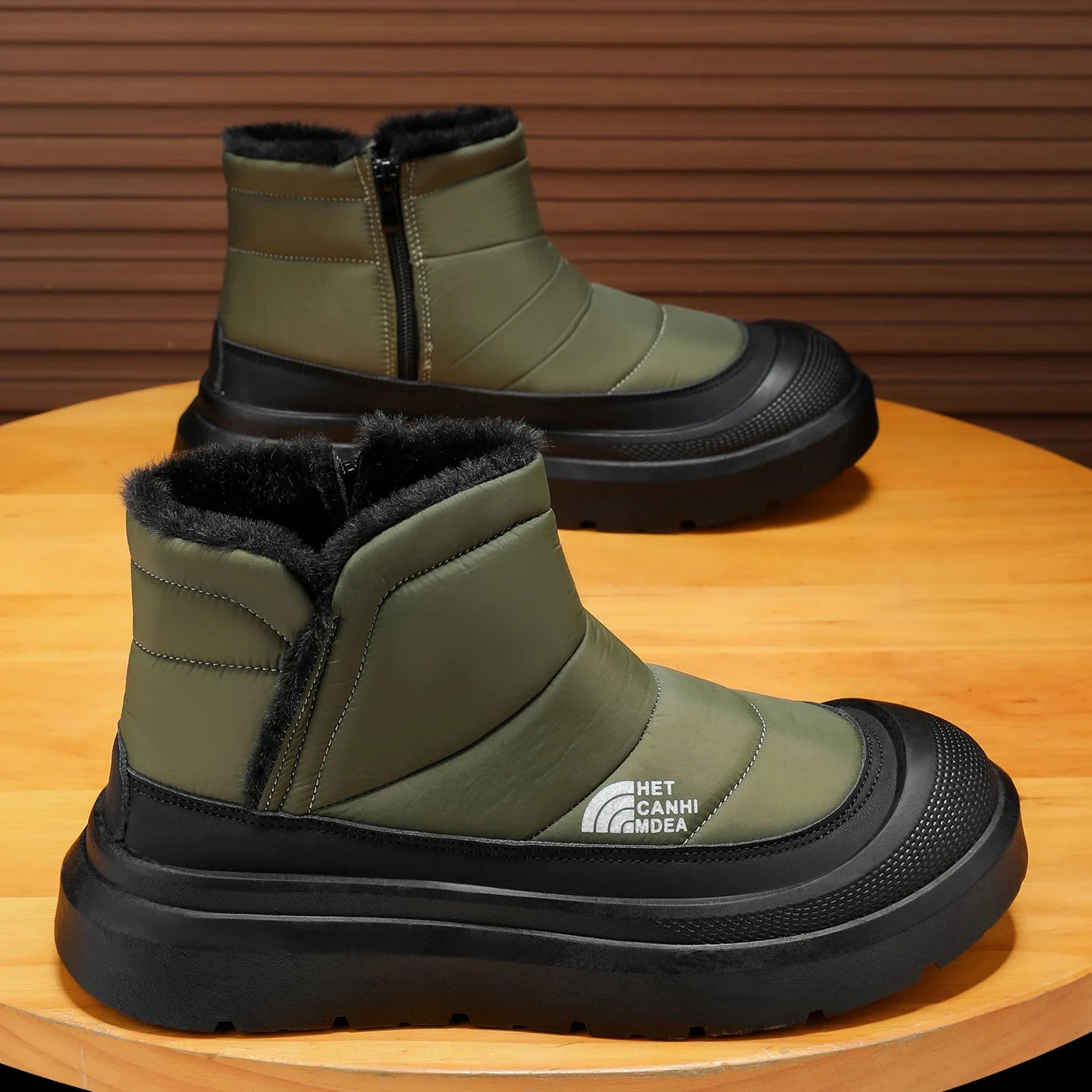 Winter Shoes Men 2026  Fur Warm Comfortable Snow Boots Outdoor Waterproof Down Boots High Top Ankle Boots Platform Shoes Size 44