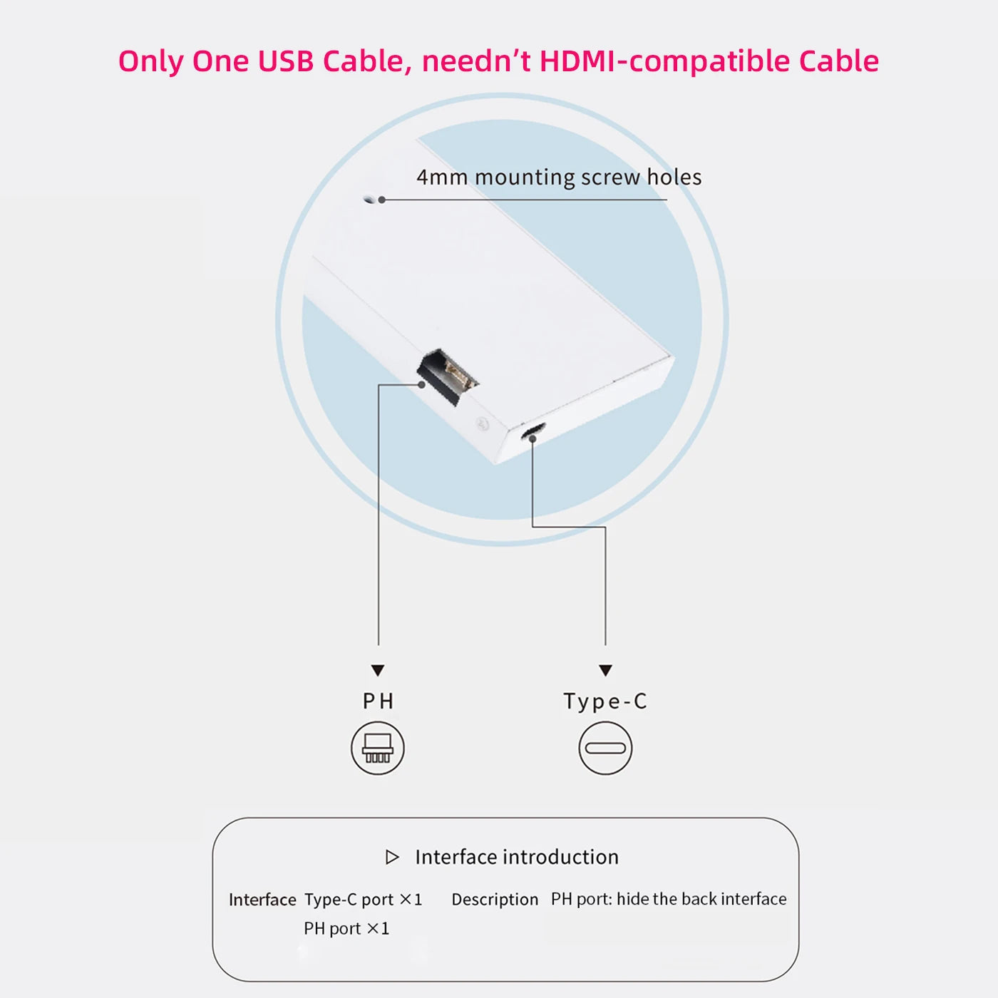 TURZX 9.2 Inch USB Secondary Screen for Computer Chassis 1920*462 IPS LCD Type-C Display CPU RAM GPU HDD FPS Weather Monitor
