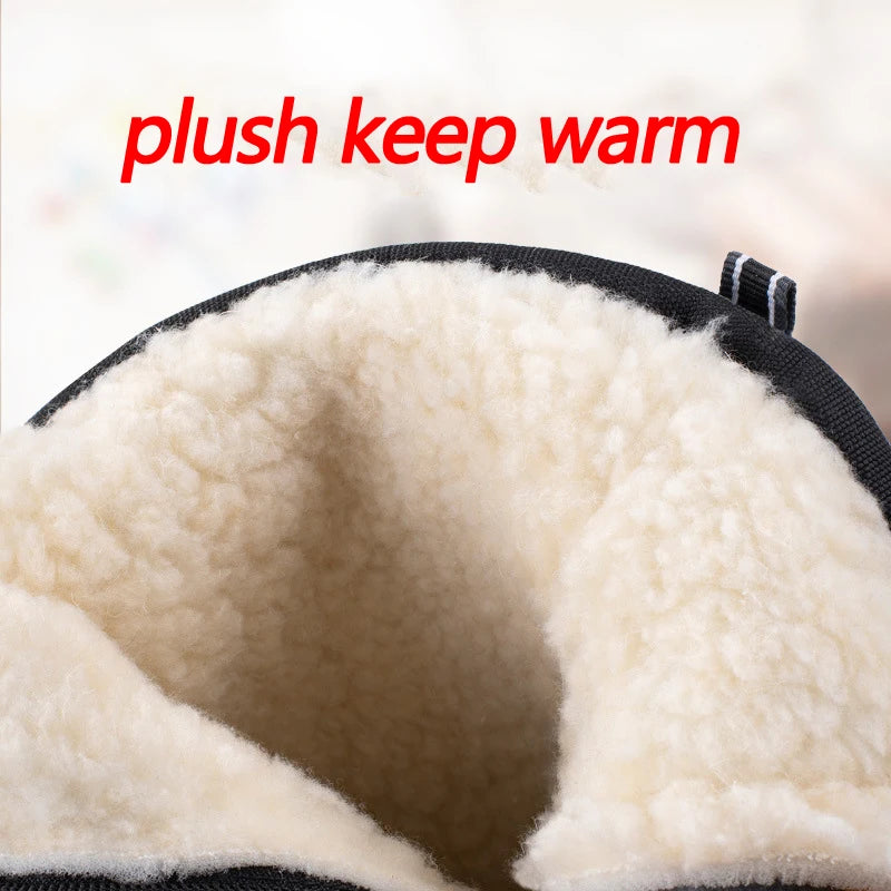 Men Boots 2026 Winter Shoes For Men Warm Snow Boots Mid-calf Men Warm Shoes Thick Plush Winter Boots For Men Women Cotton Shoes