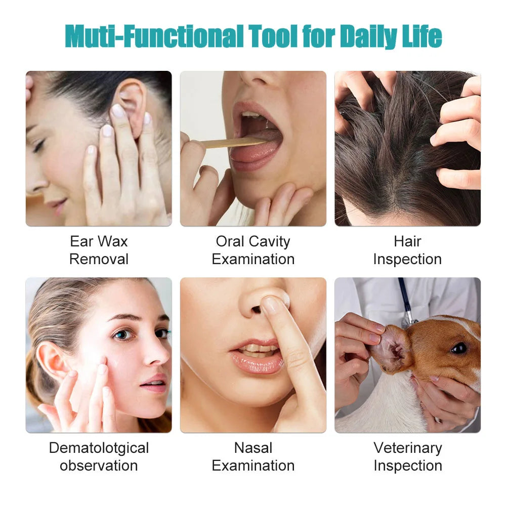 Smart Visual Ear Sticks Otoscope 1296P Ear Cleaner High Precision Ear Wax Removal Tool Mini Camera Health Care Ear Cleaner