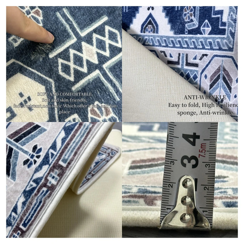 VIKAMA Creative Banknote Long Strip Floor Mat Soft And Anti-Slip Bedroom Bedside Blanket Bay Window Blanket Home Decoration