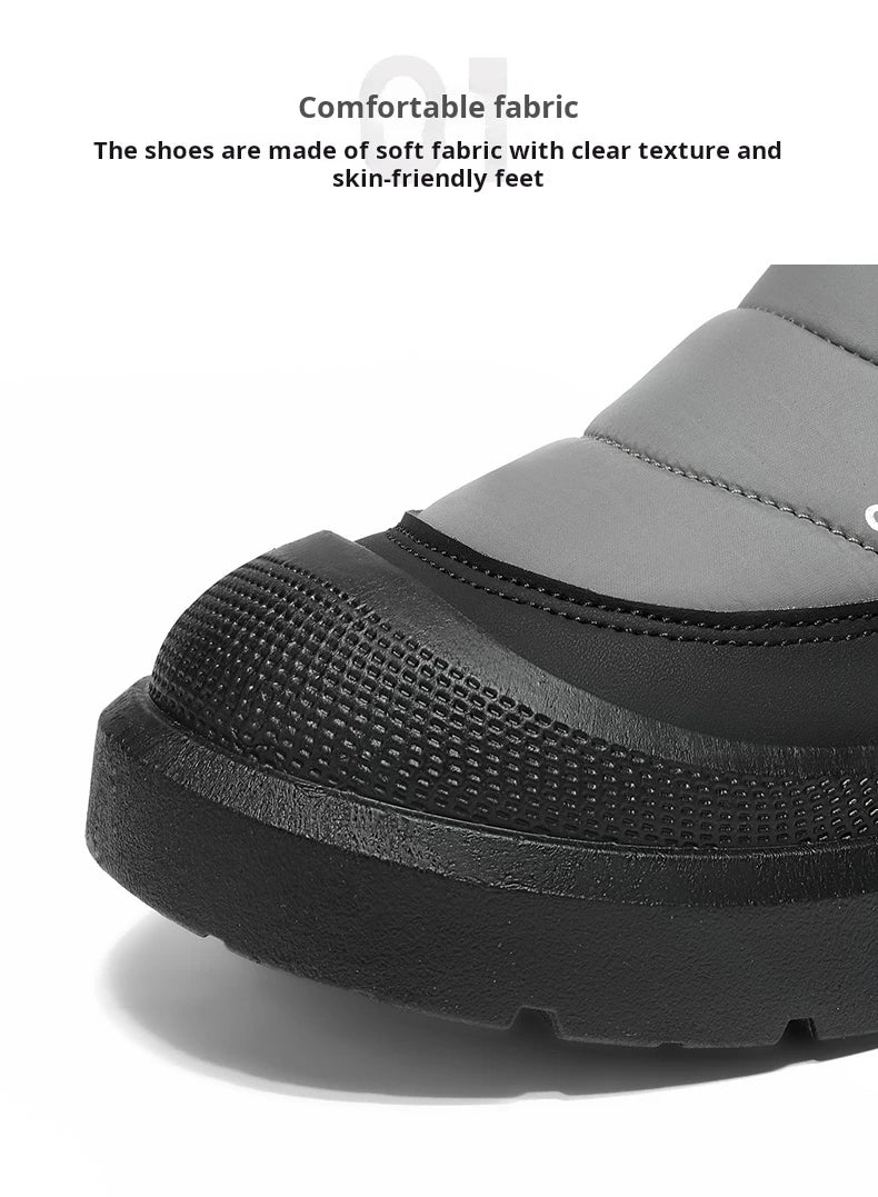 Winter Shoes Men 2026  Fur Warm Comfortable Snow Boots Outdoor Waterproof Down Boots High Top Ankle Boots Platform Shoes Size 44