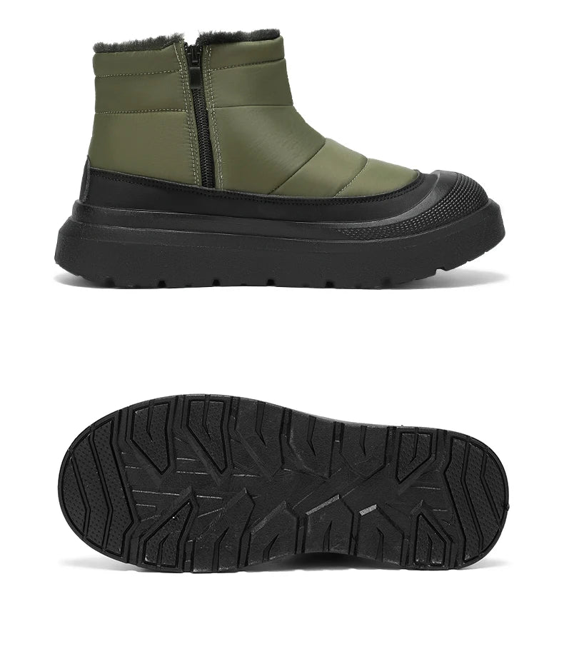 Winter Shoes Men 2026  Fur Warm Comfortable Snow Boots Outdoor Waterproof Down Boots High Top Ankle Boots Platform Shoes Size 44