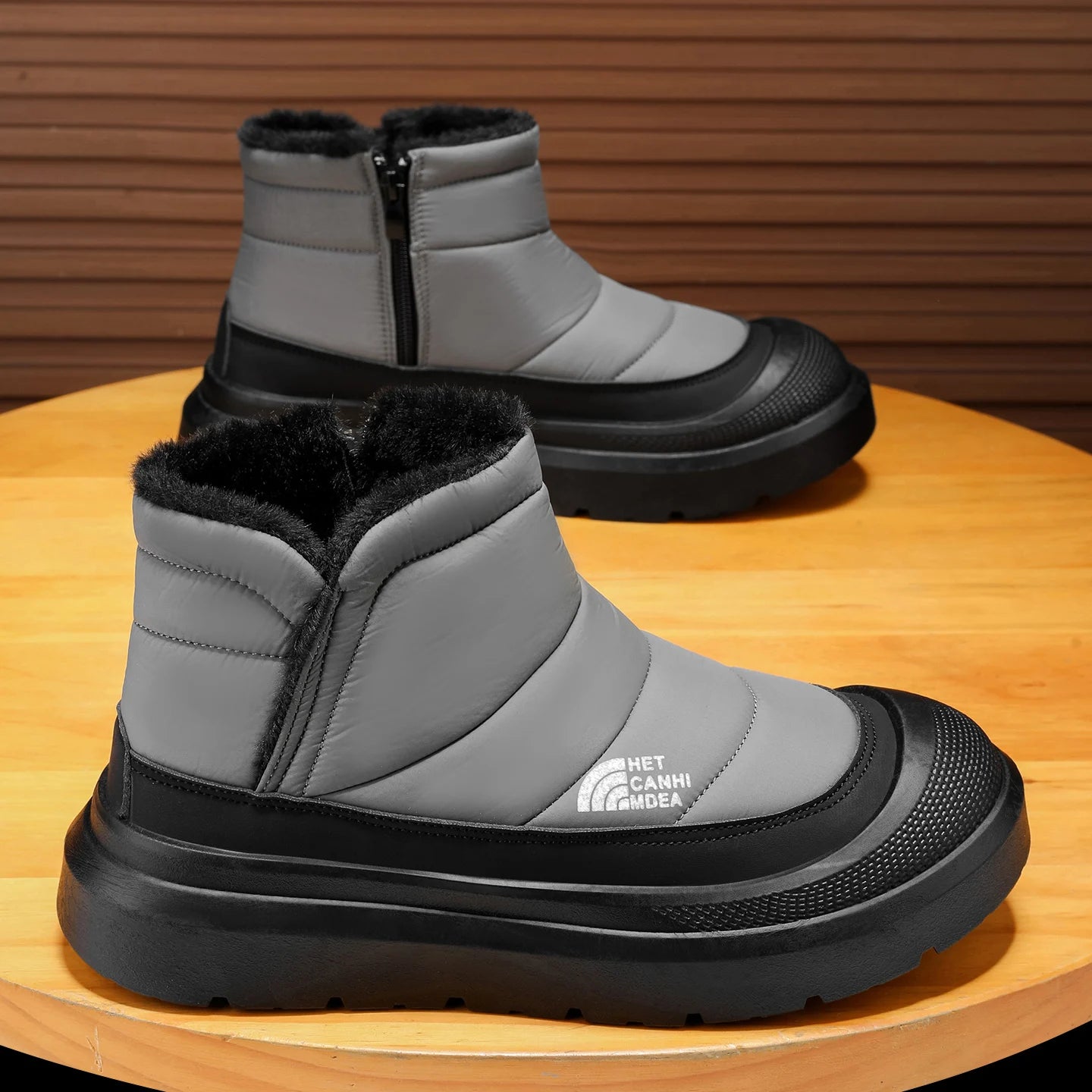 Winter Shoes Men 2026  Fur Warm Comfortable Snow Boots Outdoor Waterproof Down Boots High Top Ankle Boots Platform Shoes Size 44