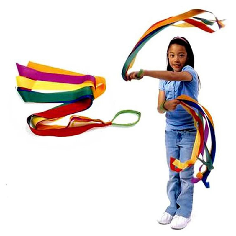 Sport Dance Rainbow Ribbon Kids Gym Rhythmic Gymnastics Art Gymnastic Exercises Cheerleading Fitness New Arrival