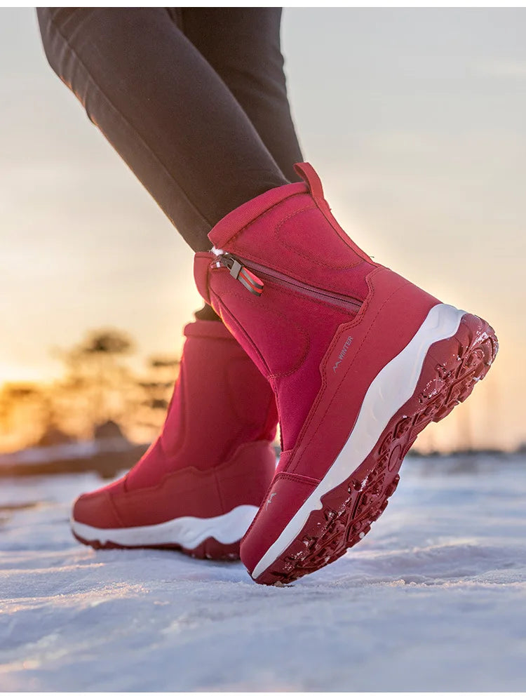 Men Boots 2026 Winter Shoes For Men Warm Snow Boots Mid-calf Men Warm Shoes Thick Plush Winter Boots For Men Women Cotton Shoes