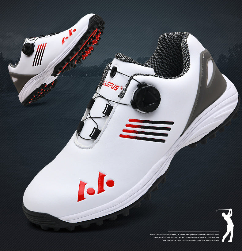 Men's Golf Shoes: High Quality, Non-Slip Sports Sneakers with Swivel Button for Maximum Comfort!