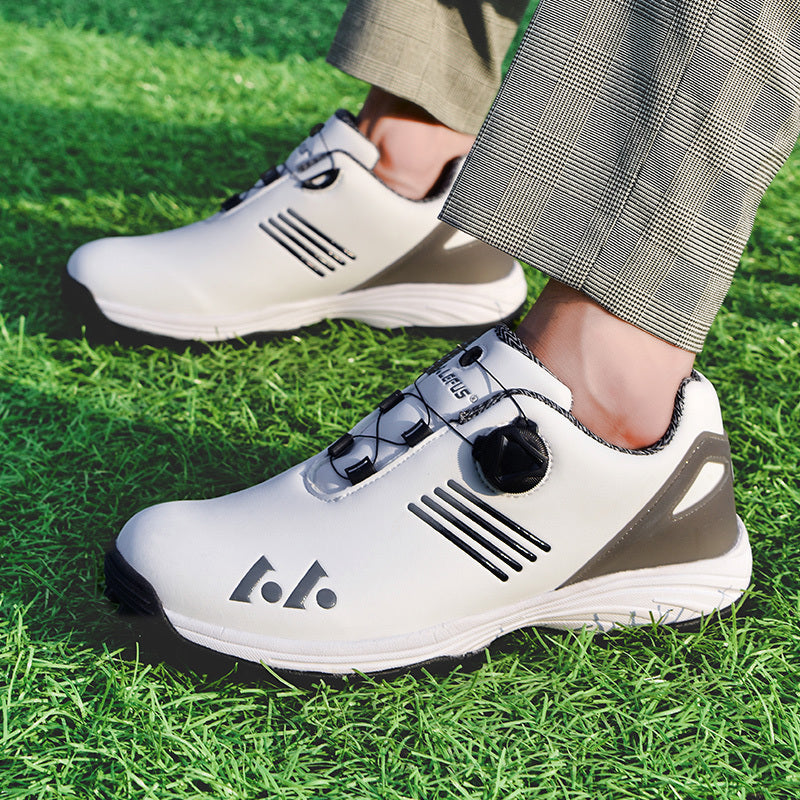 Men's Golf Shoes: High Quality, Non-Slip Sports Sneakers with Swivel Button for Maximum Comfort!