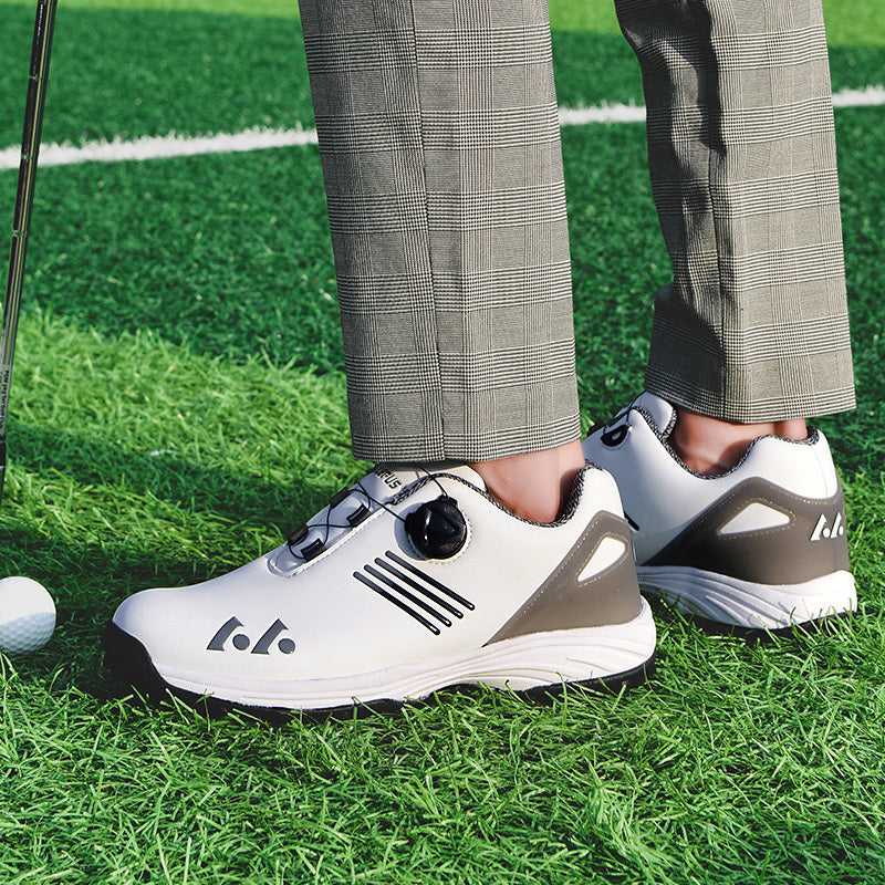 Men's Golf Shoes: High Quality, Non-Slip Sports Sneakers with Swivel Button for Maximum Comfort!